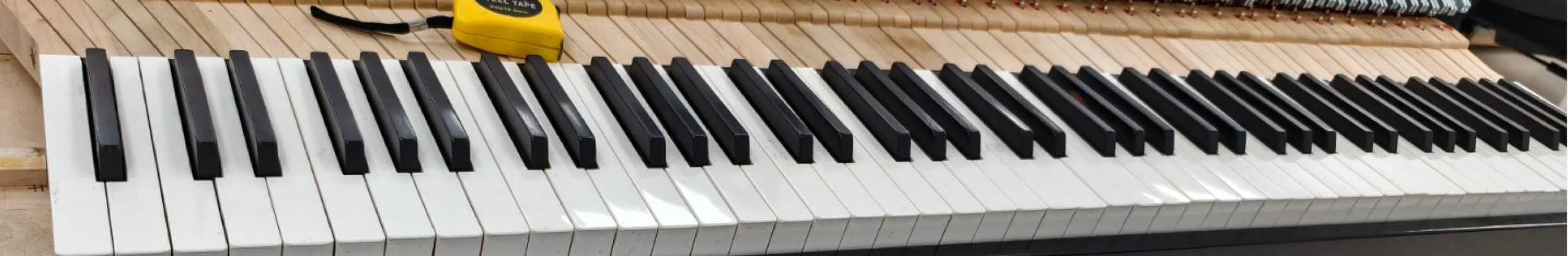 The first DreamPlay One prototype keybed on the workbench